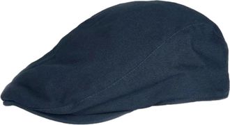 Barbour Finnean Flat Cap - Heren - Petten - Blauw - L - Katoen - Accessoires