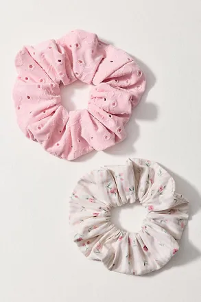 serefina Satin Scrunchies, Set of 2