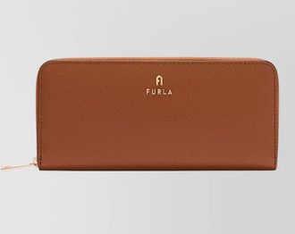 Furla camelia large purse cardholder gold tone
