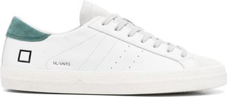 D.A.T.E. Leren Sneakers met Su&egrave;de Details - Heren - Sneakers - Wit - 44 EU - Su&egrave;de - Schoenen