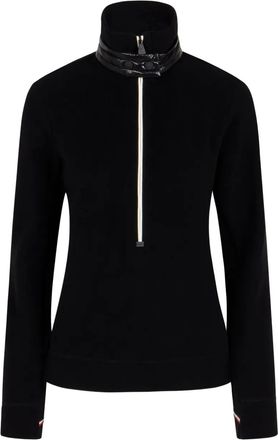 Moncler Trui met hoge hals en rits - Zwart