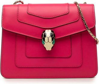 Bulgari Pre-owned Bvlgari Small Leather Square Serpenti Forever Chain Crossbody Ladies 25D9UUOGN5I0USVK