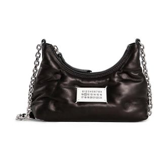 Maison Margiela Shoulder Bags, female, Black, Size: ONE SIZE Glam Slam Hobo Micro
