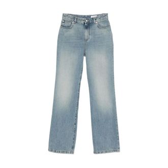 Alexander McQueen Alexander McQueen, Straight Jeans, female, Blue, Size: W28 Straight Leg Jeans