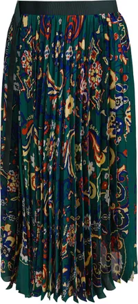 sacai Floral Print Skirt Gonne Verde-Donna