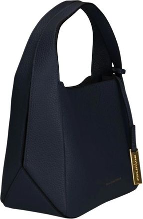 Smaak Tassen, Dames, Blauw, ONE Size, Leer, Sophie Schoudertas