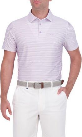 Ben Sherman Stripe Tech Jersey Polo in Lilac at Nordstrom Rack, Size X-Large