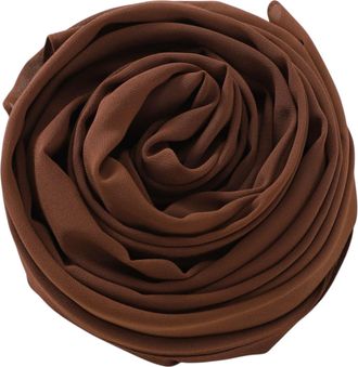 Generic New Chiffon Scarf Female Head Cover for Women Head Scarves Headscarf Wrap Wedding Shawl for Evening Dresses (180x100CM - Maroon) (Light Brown, 90X170C