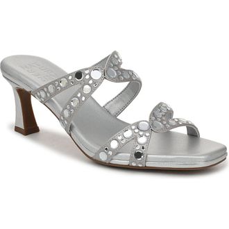 Naturalizer Kimi Slide Sandal in Silver Satin at Nordstrom Rack, Size 7