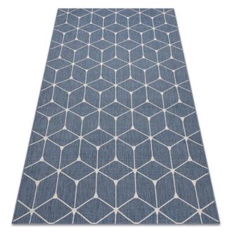 RugsX RugsX Flat Rug in Blue | Size: 200 cm x 290 cm
