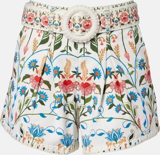 Farm Rio Fraga floral high-rise cotton short