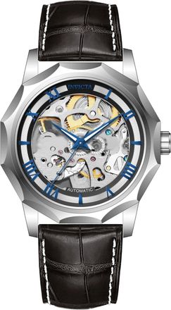 Invicta Objet D Art 69126 Heren Horloge - Automatisch Uurwerk - Roestvrij Staal met zilveren Wijzerplaat - 42mm