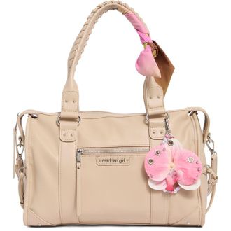 Madden Girl Charm Trim Bowler Bag in Taupe at Nordstrom Rack