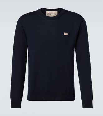 Valentino Pullover VLogo in lana vergine