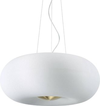 Ideal Lux Arizona - L&aacute;mpara Colgante De Techo Redonda 5 Luces Blanco - Ideal Lux