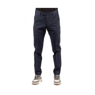 Pantaloni Torino Heren, Broeken, Blauw, Maat: M Wol