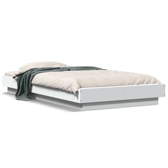 Berkfield Home Bed Frame without Mattress White 75x190 cm Small Single
