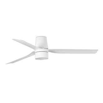 Netlighting Punt Tub 132cm TEK LED Ceiling Fan Matt White 2700K