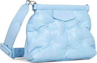 Maison Margiela Womens Clutch Bag Glam Slam Classique Light Blue Ovine Leather (top Grain) Handbags Hand