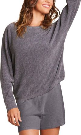 Barefoot Dreams 2Pc Boatneck Pullover & Short Set