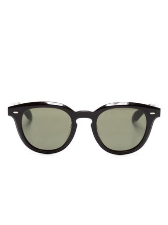 Oliver Peoples N.05 zonnebril met rond montuur - Bruin