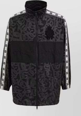 Dolce & Gabbana logo embroidered track jacket
