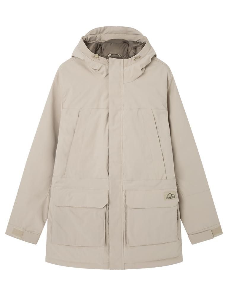 Springfield Damen 2-in-1-Parka – Wasserabweisend, Mit Abnehmbarer Innenjacke & Fleece-gepolsterten Taschen