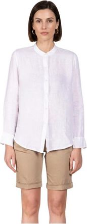 Mason's Delhi Shirt met Lange Mouwen - Dames - Overhemden - Wit - XS - Linnen - Overhemden
