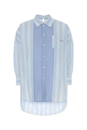 Marni Light Blue Regular Solid Shirt