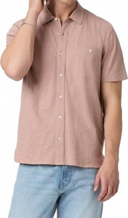 Paige Carillo Short Sleeve Shirt In Muted Cherry