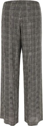 Ermanno Scervino Prince of Wales Wide-Leg Trousers - Gray
