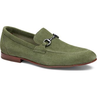 Johnston & Murphy Higgins Bit Loafer in Sage Suede at Nordstrom, Size 11.5