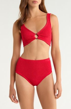 Hunza G Nadine Two-Piece Swimsuit in Red at Nordstrom
