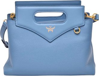 MCM Tracolla - Dames - Handtassen - Blauw - ONE Size - Leer - Tassen