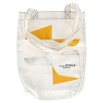 Isabel Marant &Eacute;toile Isabel Marant Printed Tote in White Canvas