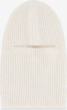 Fabiana Filippi Gerippte Sturmhaube aus Platinum-Faden mit Pailletten