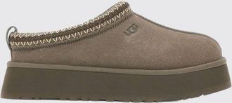 UGG Mules Tazz II in pelle scamosciata con suola platform e cuciture a contrasto