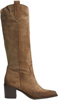 8 by YOOX SPLIT LEATHER WESTERN HIGH BOOT