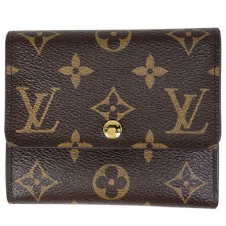 Louis Vuitton Monogram Brown Monogram Wallet (Tri-Fold) (Pre-Owned)