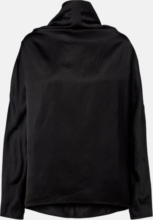 Toteme Draped satin blouse