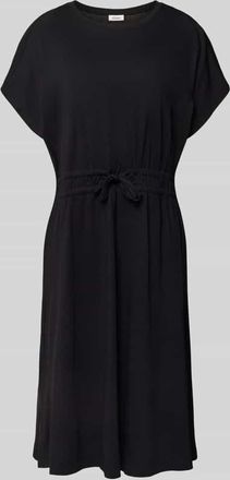 s.Oliver Red Label Tailliertes Freizeitkleid aus Baumwoll-Mix in BLACK, Gr&ouml;&szlig;e 34