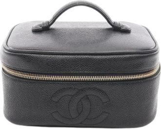 Chanel Pre-owned Handbags, female, Black, Size: ONE SIZE Pre-owned Vintage Handbag