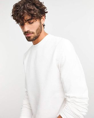 Jacamo Textured Long Sleeve T-Shirt
