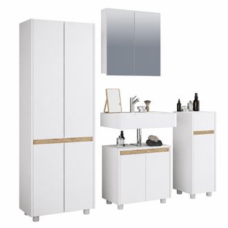 VCM Juego Completo De Muebles De Ba&ntilde;o De 4 Piezas Cosila Xl 165x154x33 - Vcm