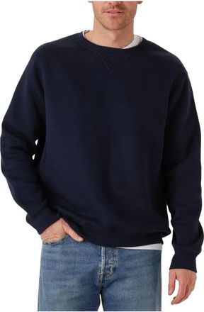 G-Star Hoodies & sweatvesten, Heren, Blauw, S, Katoen, Premium Core R Sweater
