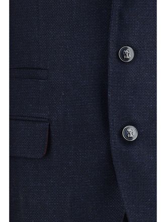 Brunello Cucinelli Mens Two-Piece Suit Navy Wool (ovis Aries) Suits