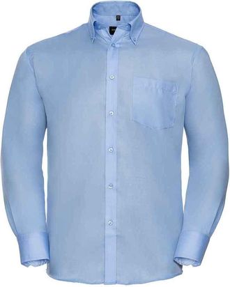 Russell Athletic Russell Collection Heren Ultimate Formeel Overhemd Met Lange Mouwen (Heldere lucht)