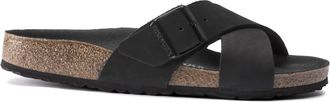 Birkenstock Womens Siena Sandal In Black Nubuck