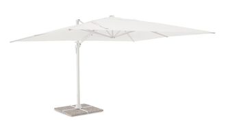 BIZZOTTO Sombrilla de jard&iacute;n de aluminio blanco de 3x4