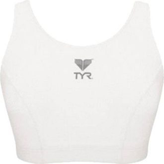 TYR Womens Triathlon Solid Power Support Top In White